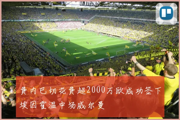 费内巴切花费超2000万欧成功签下埃因霍温中场威尔曼